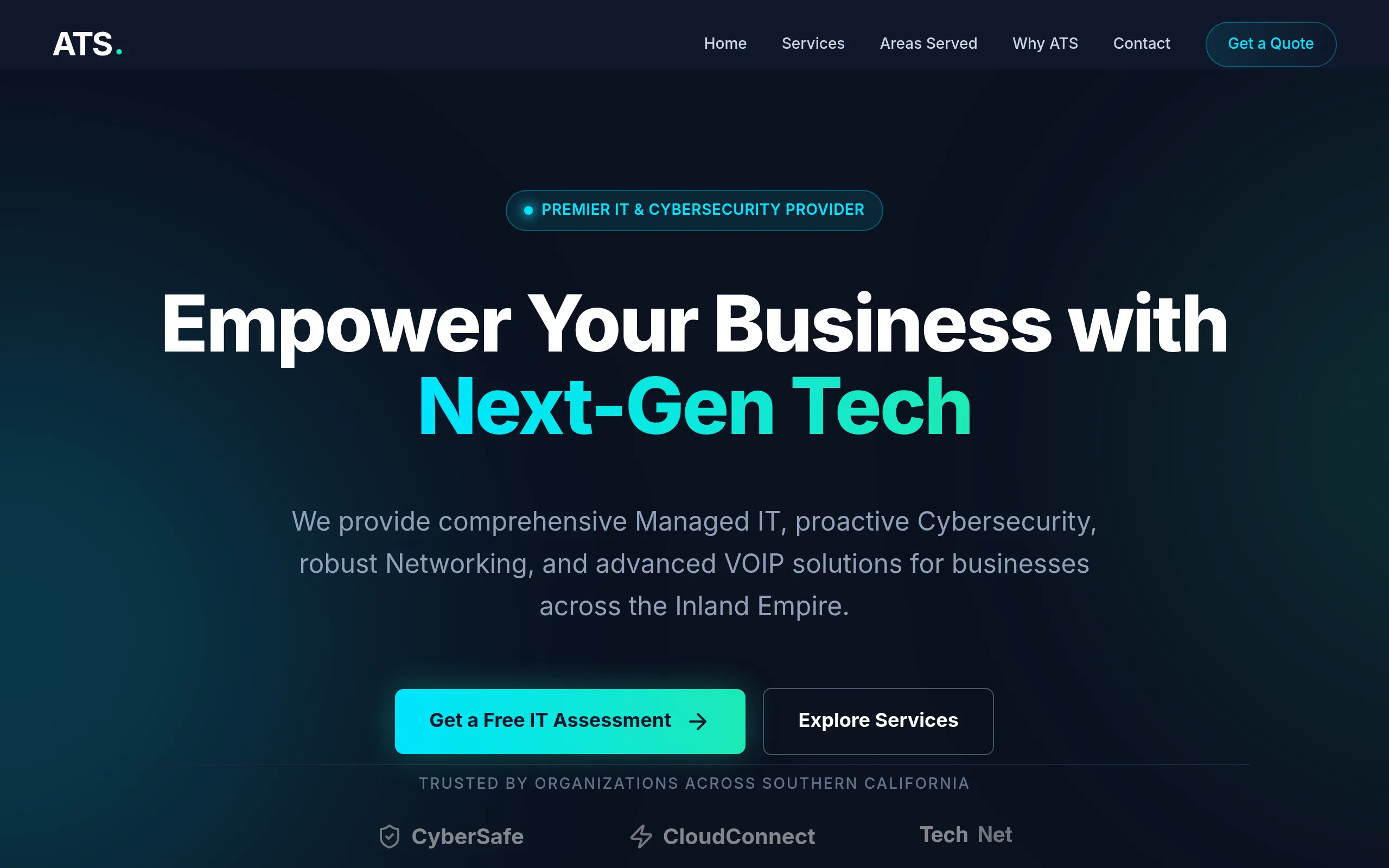 Action Technology Services Website Showcase