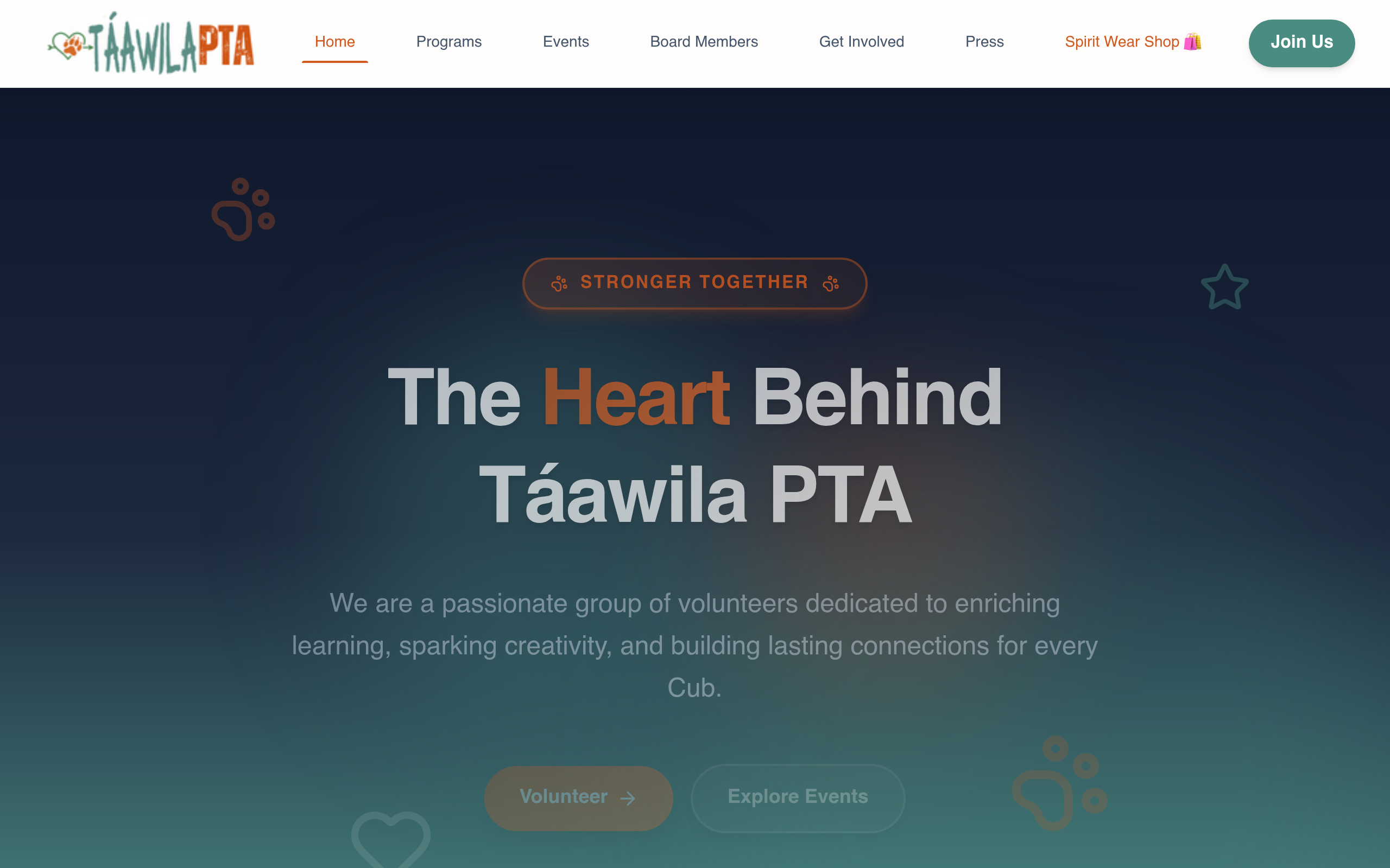 Táawila PTA Website Showcase